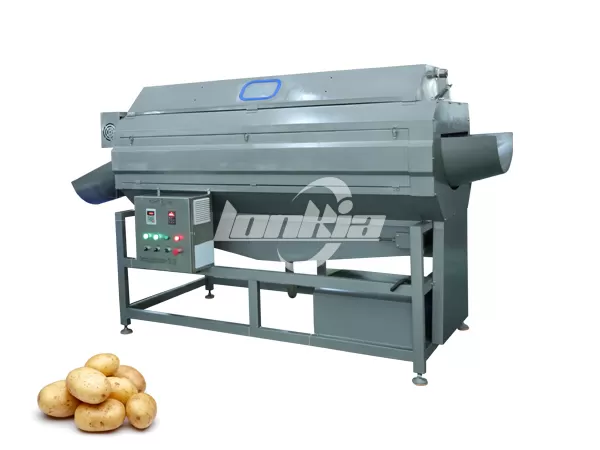 Brush Type Potato Washing and Peeling Machine with Good Performance